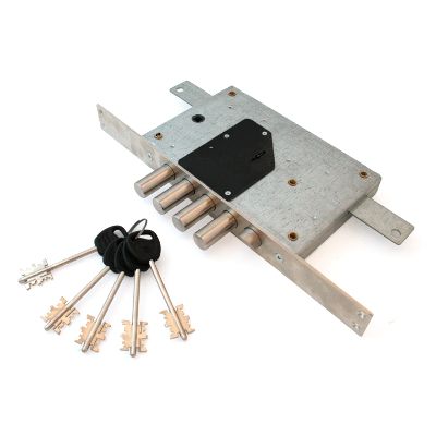 Картинка Замок врезной тяж. Гардиан 2112 ДТ МАКСИМУМ ДЛИН.КЛ.(ЗК.203Н-01 114мм) 5кл ПРАВ. б о б накл. 